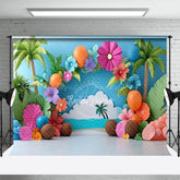 Lofaris Beach Hawaii Tropical Summer Photography Backdrop